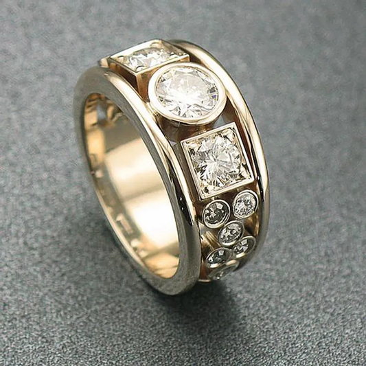 WW | Weinlese Aus Gold Mit Zirkonia