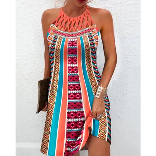 Damen Ärmelloses Sommerkleid