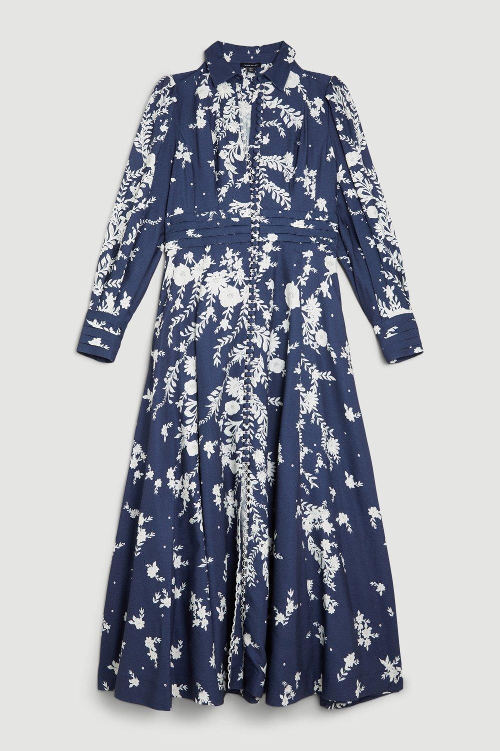 Die Schönheit der Herbst Maxi Kleid