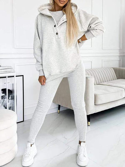 Merche Entspannter und gemütlicher Sweatshirt-Anzug mit Kapuze