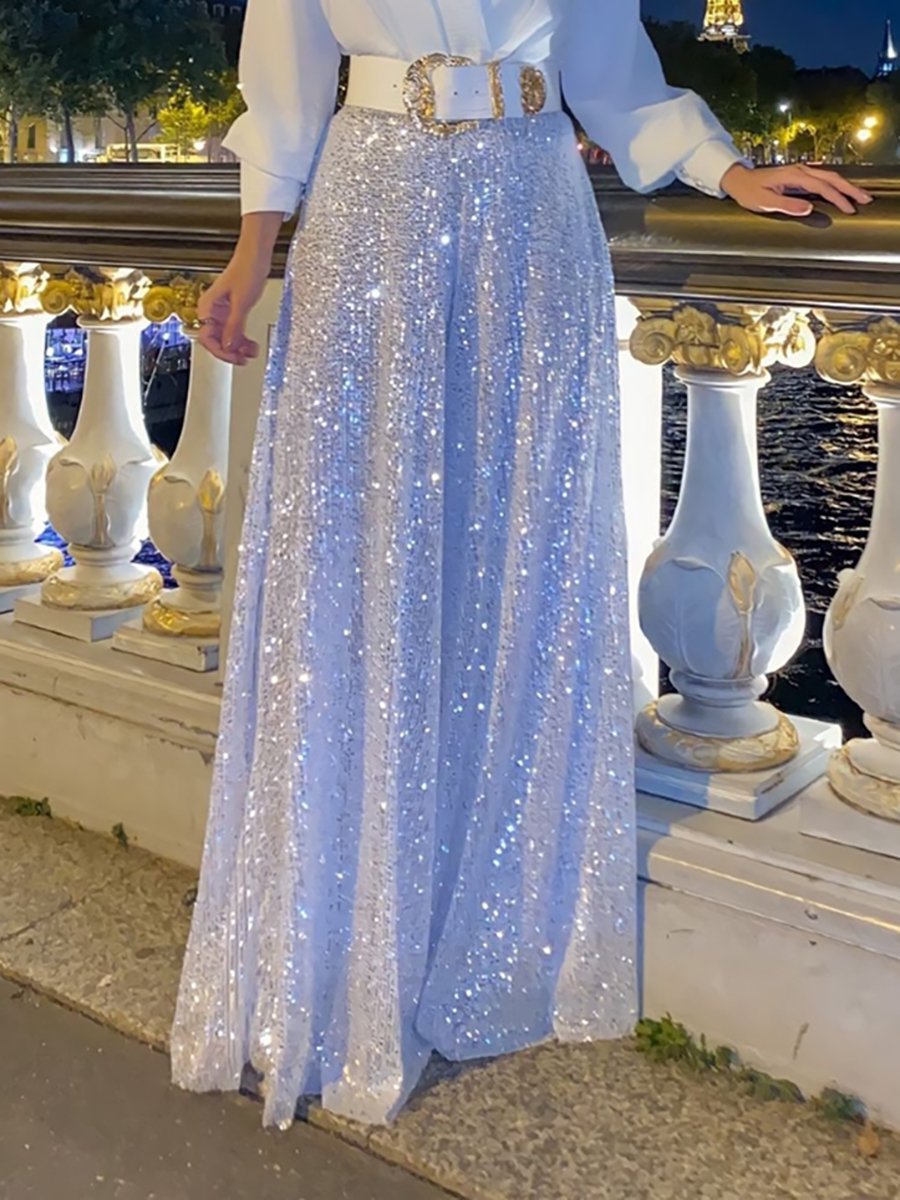 Merche Set mit Pailletten und stilvollem Gürtel ideal für jede Gelegenheit