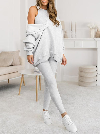 Merche Entspannter und gemütlicher Sweatshirt-Anzug mit Kapuze