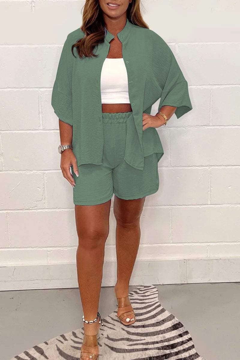 Merche Ensemble aus Hemd und Shorts - ideal für den Sommer