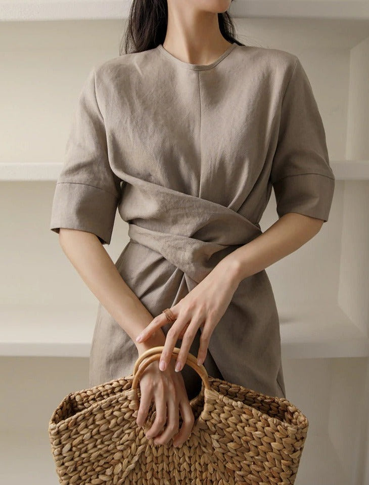 Stilvolles Kleid für Damen | Khaki