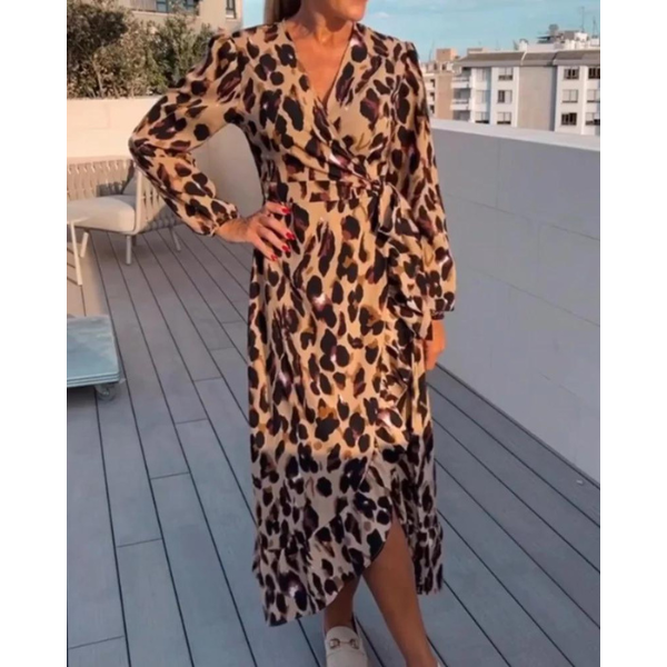 Merche Sommerkleid mit Leopardenmuster