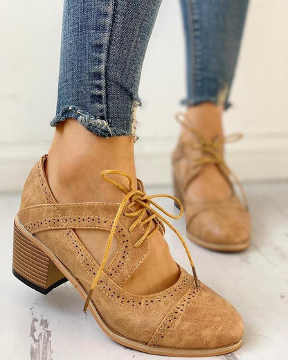 WW | Weinlese Schnürschuhe Mit Rutschfester Sohle Für Mehr Komfort