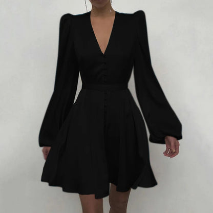 Merche plissiertes Sommerkleid mit V-Ausschnitt