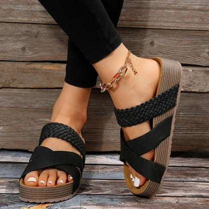 WW | Weich Gepolsterte Sandalen Mit Fußbett