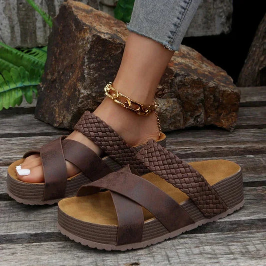 WW | Weich Gepolsterte Sandalen Mit Fußbett