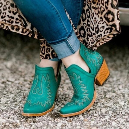 Cowboy-Stiefeletten mit Absatz