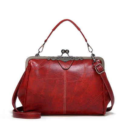 WW | Weinlese Handtasche Mit Klappverschluss