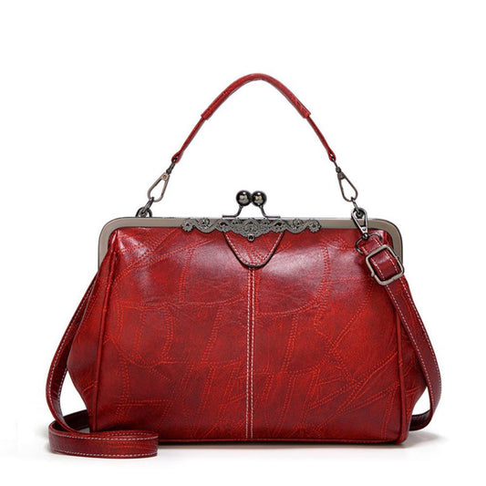 WW | Weinlese Handtasche Mit Klappverschluss