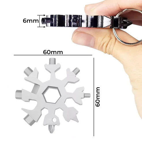 SteelFlake™ - 18-in-1 Schneeflocken-Schlüssel