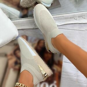 Elastische Slip-On-Sneaker