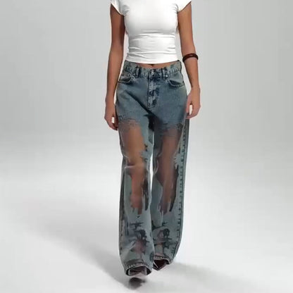 WW | Weinlese Patchwork Jeans