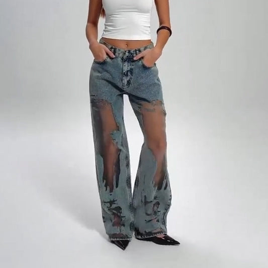 WW | Weinlese Patchwork Jeans