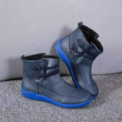 Damen Schneestiefel Wasserdicht Leder Orthopädische Schuhe