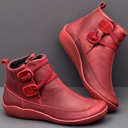 Damen Schneestiefel Wasserdicht Leder Orthopädische Schuhe