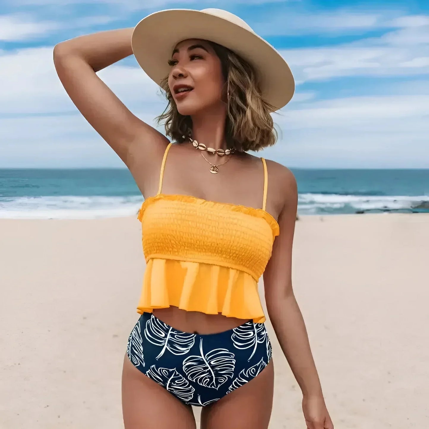 Zweiteiliges Rüschenset Bikini