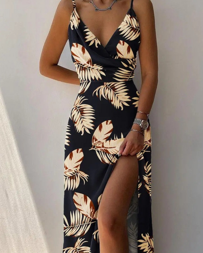langes fliebendes kleid